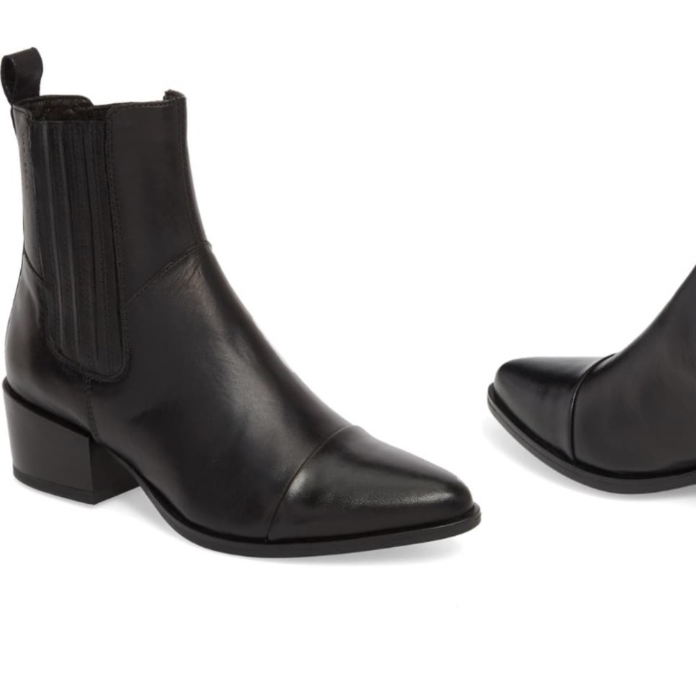 Vagabond Shoemakers Marja Cap Toe Boot BLK SZ 39